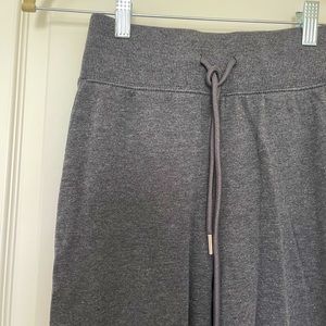 H&M Basics Dark Gray Melange Tie Waist Joggers size XS